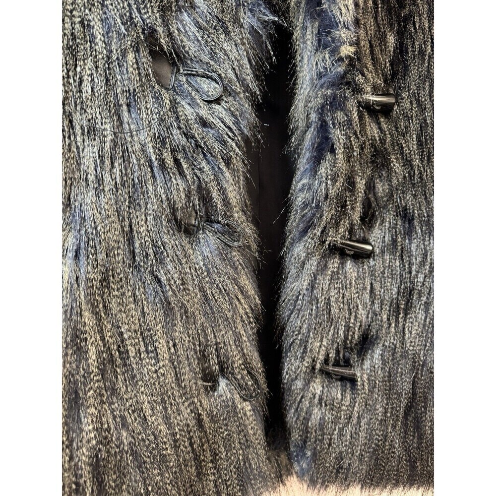 Candela Indigo Faux Fur Mahala Vest Size Medium SIZE LARGE - Picture 6 of 10